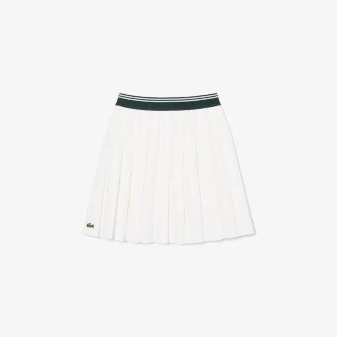 Saia plissada de algodão Oxford para meninas