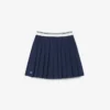 Saia plissada de algodão Oxford para meninas