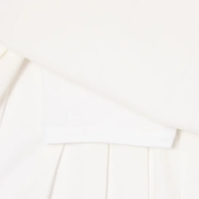Saia plissada de algodão Oxford para meninas