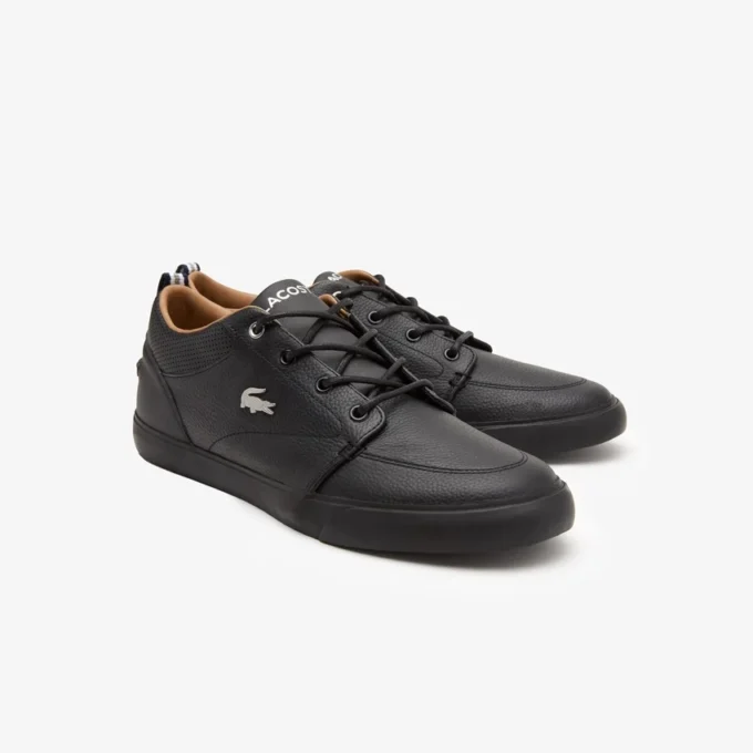 Sapatilhas Bayliss de couro com gola perfurada para homem