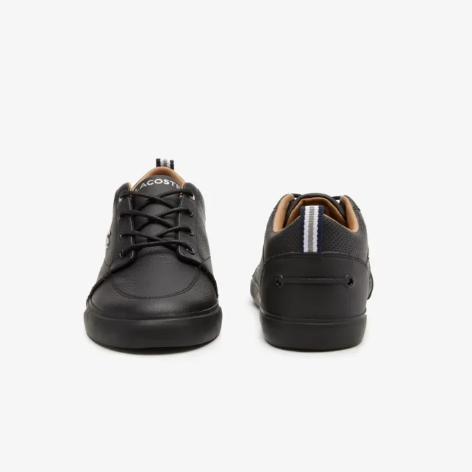 Sapatilhas Bayliss de couro com gola perfurada para homem