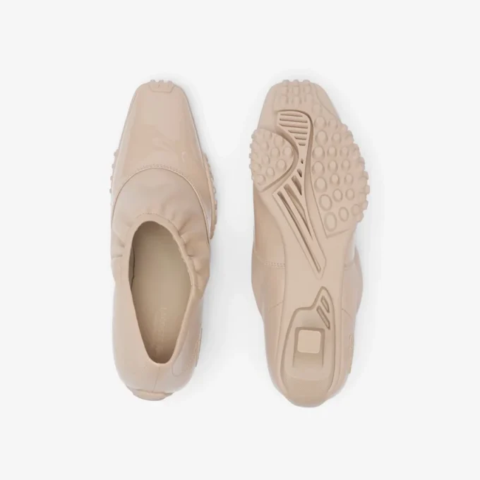 Sapatilhas de couro Runway para mulher