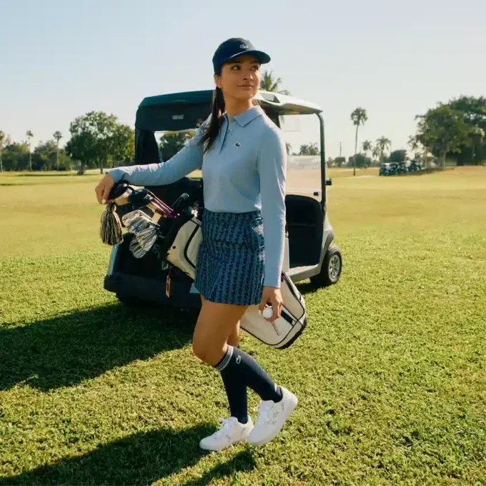 Sapatos de golfe em pele T-Clip Golf para mulher