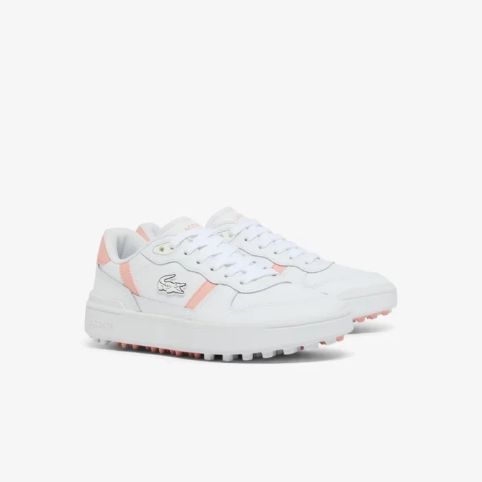 Sapatos de golfe em pele T-Clip para mulher