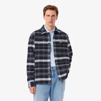 Sobrecamisa xadrez de algodão para homem