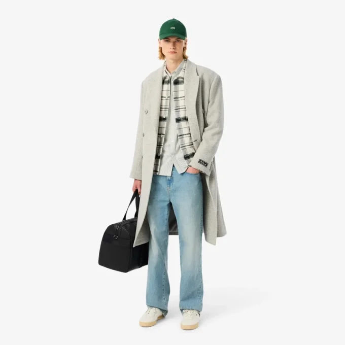 Sobrecamisa xadrez de algodão para homem