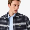 Sobrecamisa xadrez de algodão para homem