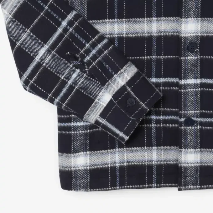 Sobrecamisa xadrez de algodão para homem