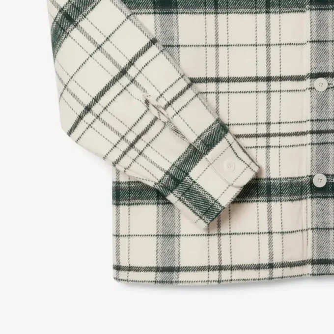 Sobrecamisa xadrez de algodão para homem