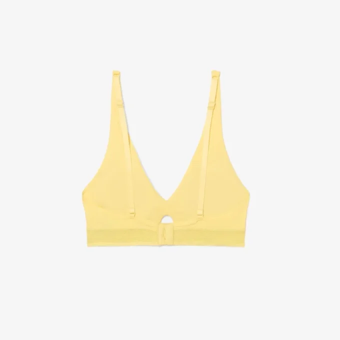 Sutiã de microfibra com faixa perfurada