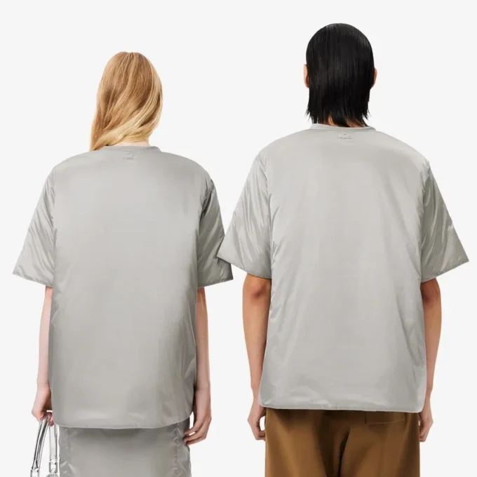 T-shirt acolchoada brilhante Runway