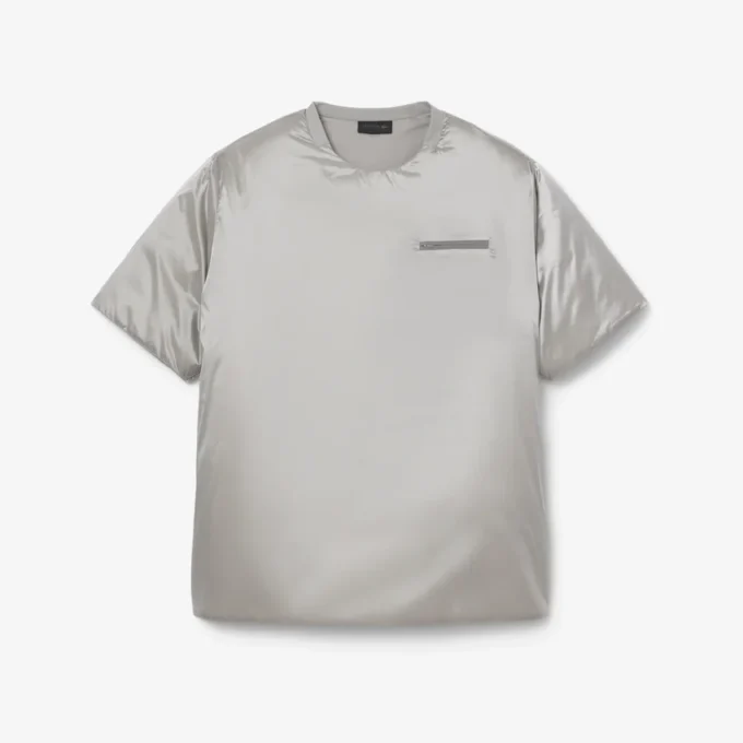 T-shirt acolchoada brilhante Runway