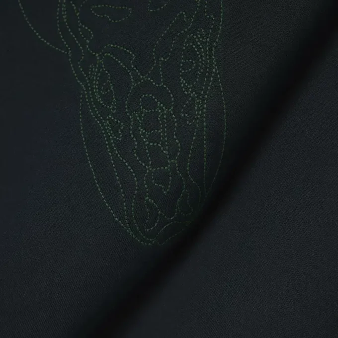 T-shirt com crocodilo bordado da passerelle
