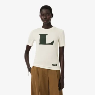T-shirt com estampado gráfico em seda da coleção Runway