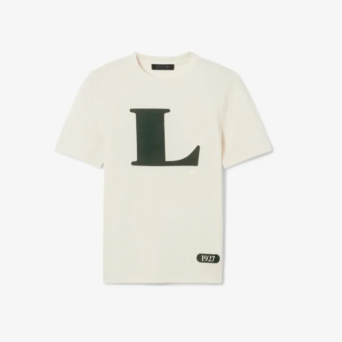 T-shirt com estampado gráfico em seda da coleção Runway
