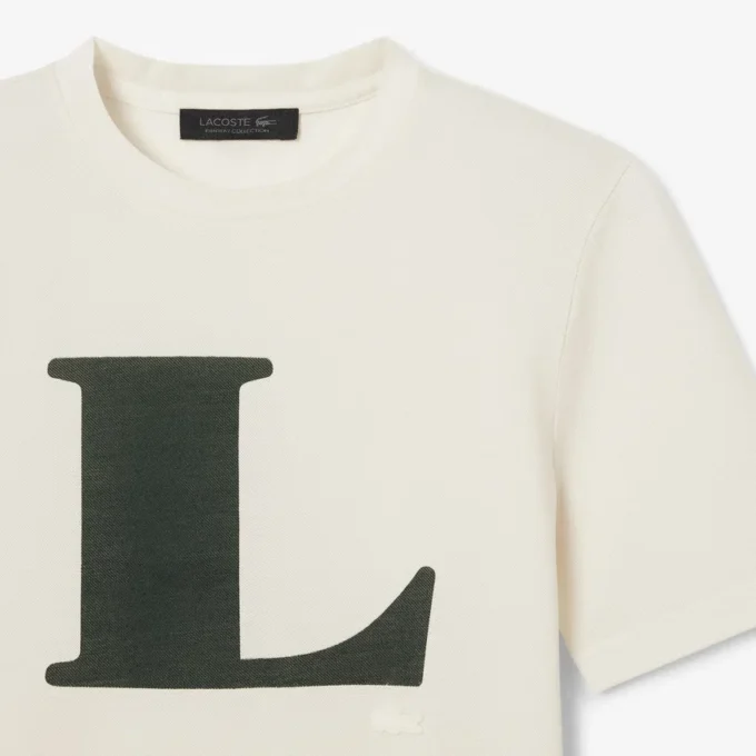 T-shirt com estampado gráfico em seda da coleção Runway