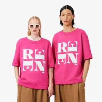 T-shirt com grafismo em cetim Runway
