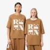 T-shirt com grafismo em cetim Runway