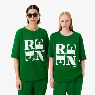 T-shirt com grafismo em cetim Runway