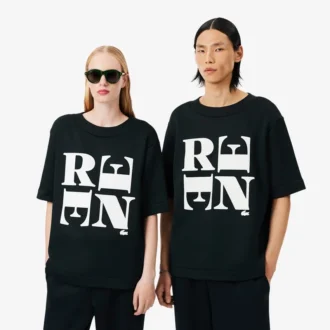 T-shirt com grafismo em cetim Runway