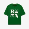 T-shirt com grafismo em cetim Runway