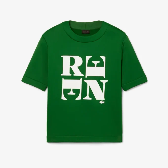 T-shirt com grafismo em cetim Runway