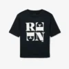 T-shirt com grafismo em cetim Runway
