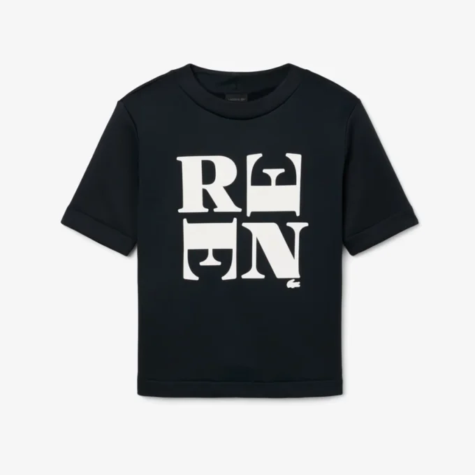 T-shirt com grafismo em cetim Runway