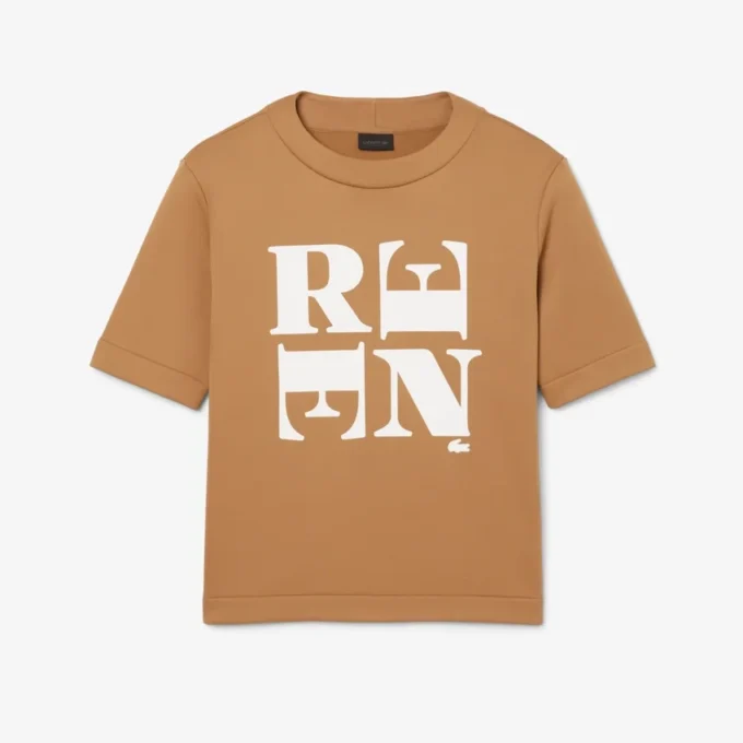 T-shirt com grafismo em cetim Runway