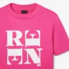 T-shirt com grafismo em cetim Runway