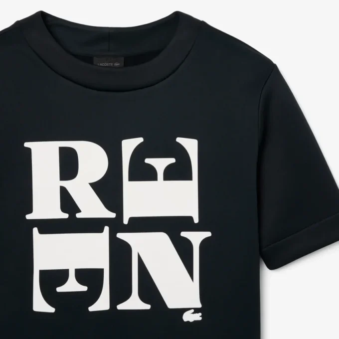 T-shirt com grafismo em cetim Runway