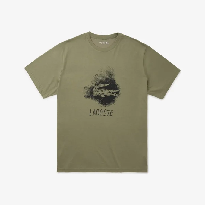T-shirt Crocodile Desporto para homem, corte largo
