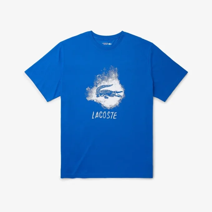 T-shirt Crocodile Desporto para homem, corte largo