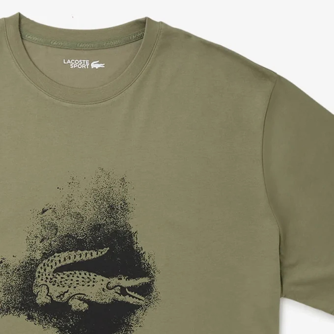 T-shirt Crocodile Desporto para homem, corte largo