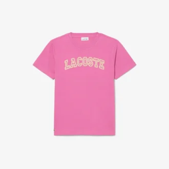 T-shirt de algodão bordada