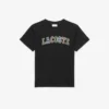 T-shirt de algodão bordada
