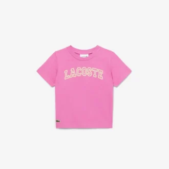 T-shirt de algodão bordada