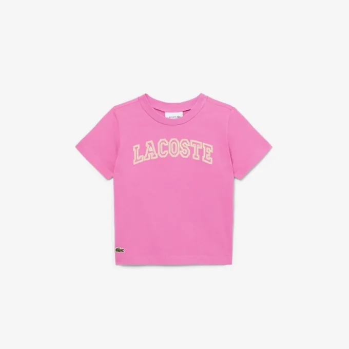 T-shirt de algodão bordada