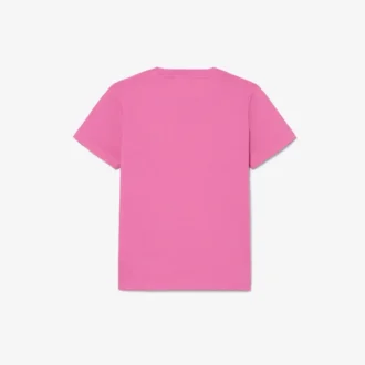 T-shirt de algodão bordada