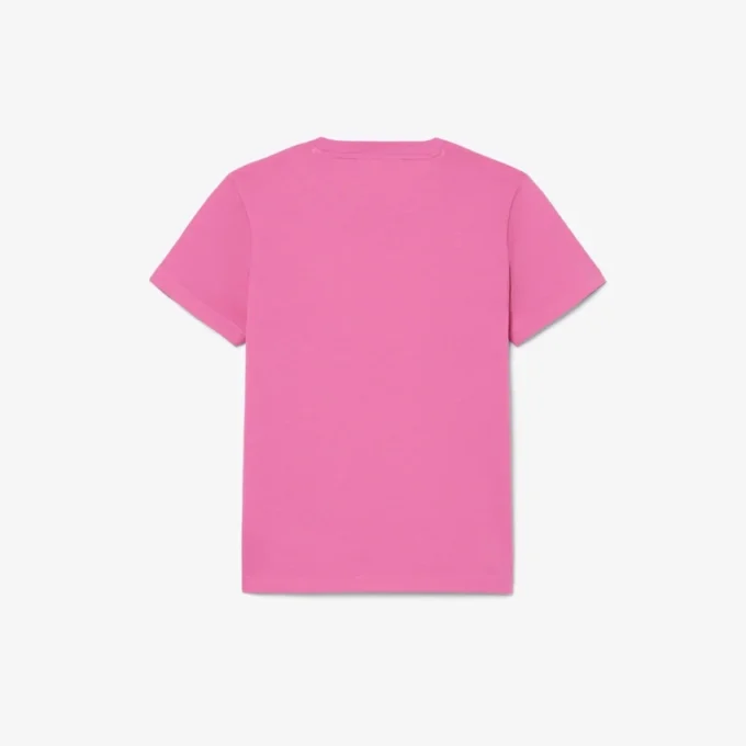 T-shirt de algodão bordada