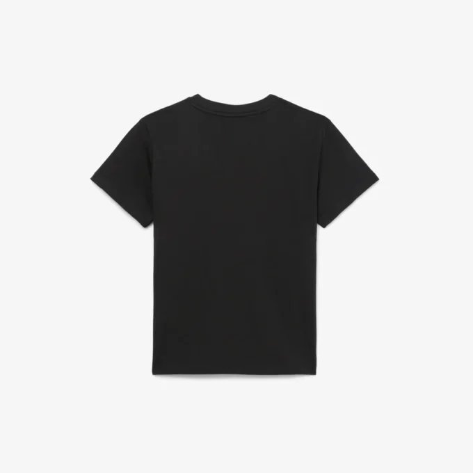 T-shirt de algodão bordada