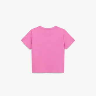 T-shirt de algodão bordada