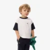 T-shirt de algodão com acabamentos contrastantes