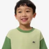 T-shirt de algodão com acabamentos contrastantes