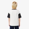 T-shirt de algodão com acabamentos contrastantes