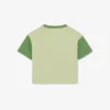 T-shirt de algodão com acabamentos contrastantes