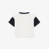 T-shirt de algodão com acabamentos contrastantes