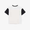 T-shirt de algodão com acabamentos contrastantes