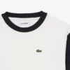 T-shirt de algodão com acabamentos contrastantes