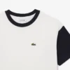 T-shirt de algodão com acabamentos contrastantes